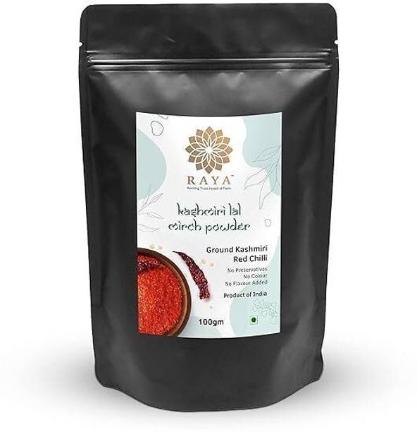 RAYA Kashmiri Chilli Powder | Laal Mirch Powder | Zero added Colours 100gm