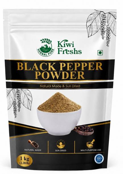 Kiwi Freshs Black Pepper Powder 1kg Pure & Natural Pack of 1