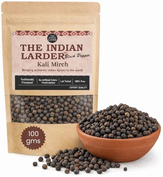 THE INDIAN LARDER Premium Whole Black Pepper (Kali Mirch) | Fresh & Aromatic Spice