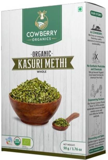 COWBERRY Organic Kasuri Methi |100%Organic |Naturally Aromatic |Tested 252+ Chemicals