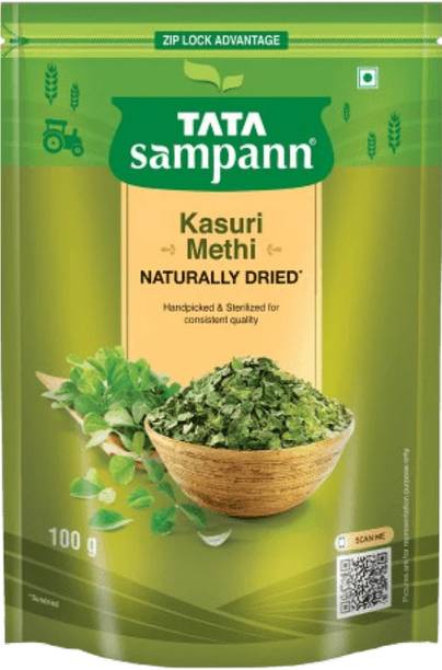 Tata Sampann Kasuri Methi 100g | Dried Fenugreek Leaves | Aromatic Cooking Herb
