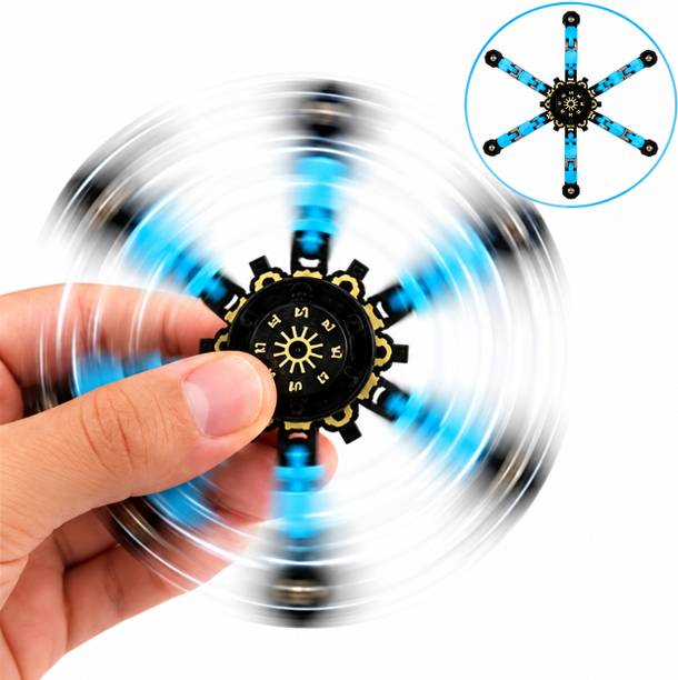 Funkey 6-in-1 Transforming Fidget Spinner Toy, Rotating Sensory Stress Relief Model