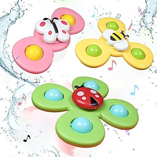 SeaRegal Suction Cup Spinner Toys for 1 2 Year Old Boy & Girl