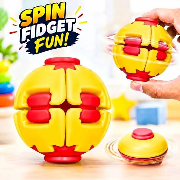 Echoshop 2-in-1 Decompression Spinner Ball Ideal Birthday Return Gift for Kids