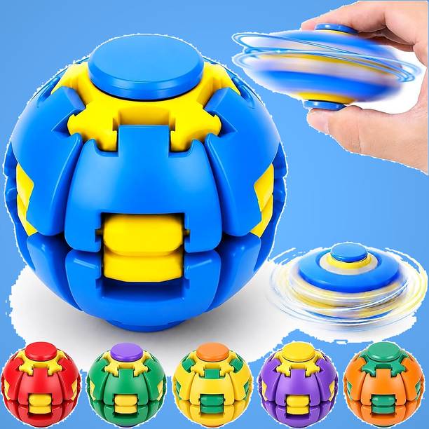 Nizix 1 pcs Pocket Size Rotating Fidget Ball Stress Relief Toy