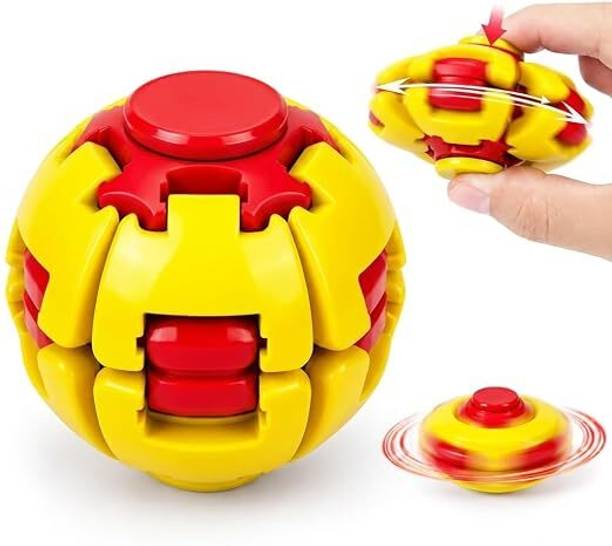 SHIVEX Spin Fidget Ball 360 Rotating Fidget Spinner Ball Sensory Stress Relief Toy