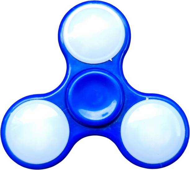 KARBD Glow in the Dark Blue Fidget Spinner Ultra Speed Plastic Wind Spinner Toy
