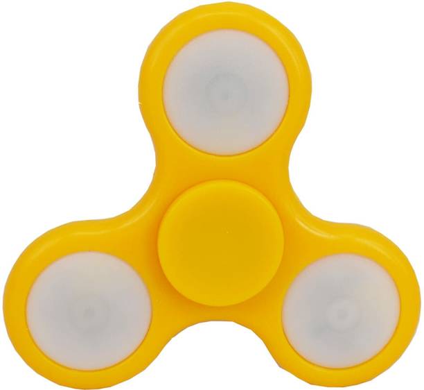 PREMSONS Fidget Spinner with Light Hand Spinner Ultra Speed Spinner Toy Yellow
