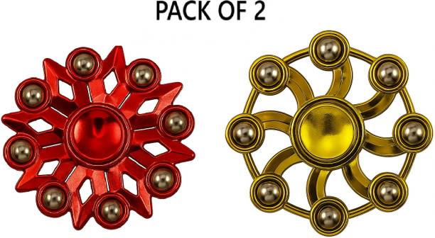 R RIDHI 8 Goli Big Fidget Puzzle Ball Bearing Spinner Metal Spinner, Big Size Multicolor