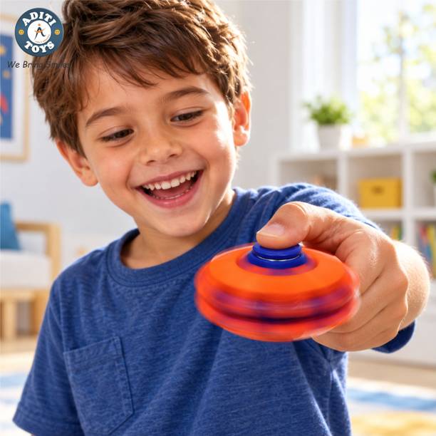 Aditi Toys Fidget Spinner Ball Toy for Kids & Adult, Press & Spin Stress Relief Toy, 2 Ball