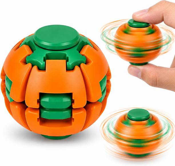 Vezimon Press n spin Fidget Ball stress Relief, 360spin, test for 5000 press, 6 CM, 1 Pc