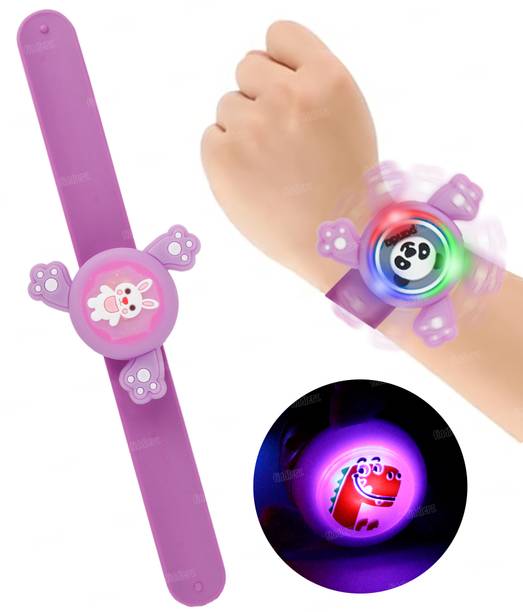 FIDDLERZ LED Watch Spinner for boys and Girls with Hight Speed Plastic Slicone Spinner