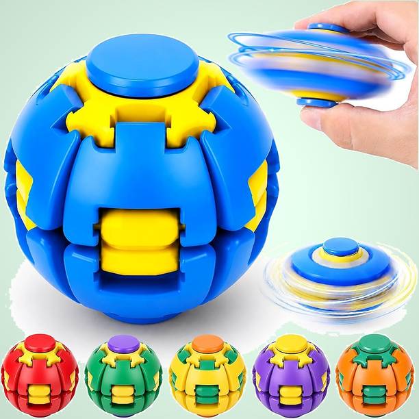 Jaaro Rotating Press Fidget Ball, Fidget Spinner Toy for Adults, Pack of 1