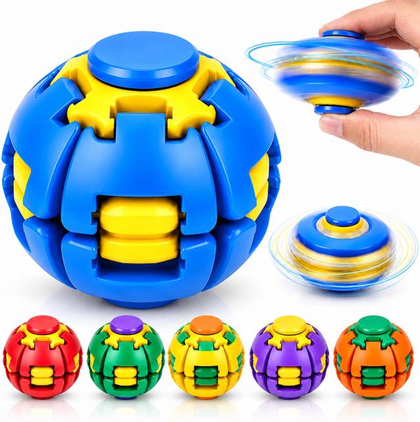 VqueenS Press-to-Spin Gyroscopic Fidget Spinning Ball | 360° Rotating Spinning Toy- 1 Pc