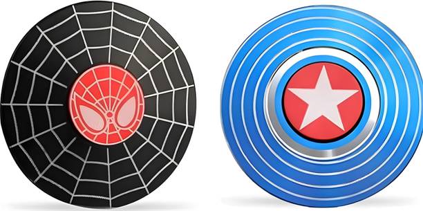 Toybot Superhero Fidget Spinner Desk Toy High Speed Smooth Finger Spin Fidget Pack Of 2