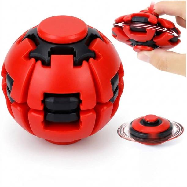 PANTROLA Press To Fidget Spinner Ball Toy for Kids & Adults | Press Spin Stress Relief