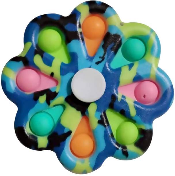 AKTOON TOYS Pop-Spin Fidget-Spinner Two-in-one Toys