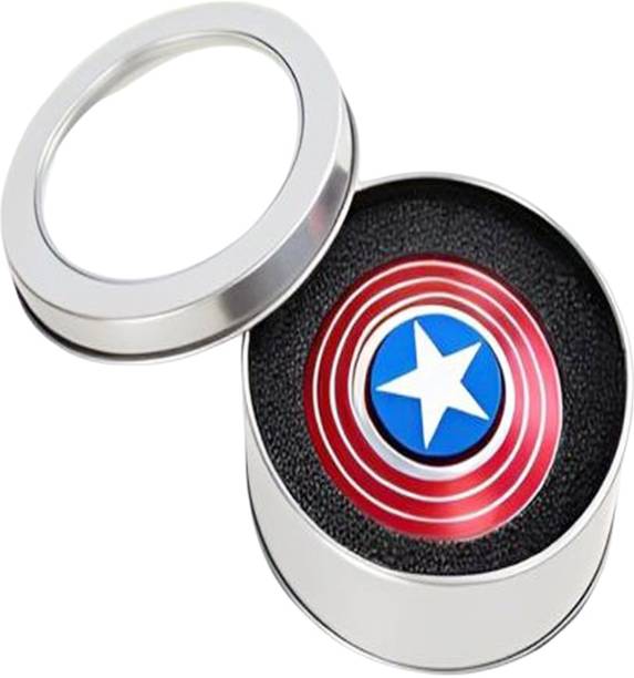 RIYESTO TOYS Fidget Spinner For Adults, Metal Spinner, Captain America Spinner Stress Relief