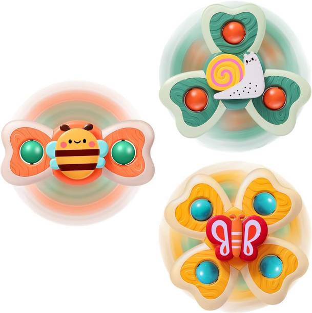 Learn With Fun SmartPlay Infant Fidget Spinner Bath Toy with Suction Base