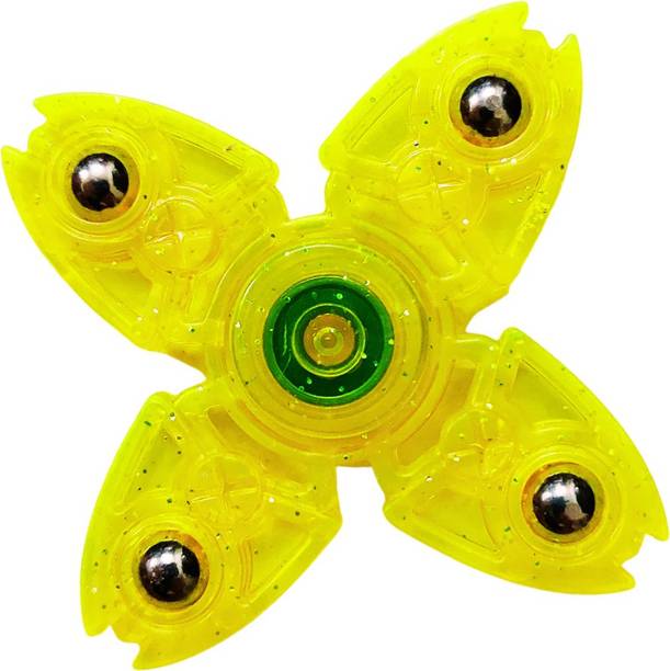 KARBD Yellow Minions 4 Leaves Fidget Spinner Ultra Speed Plastic Wind Spinner Toy