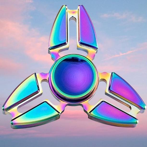 Bestie Toys Rainbow Gyro Crab Four Side Fidget Ninja 3 Arms Spinner Long Time Spin