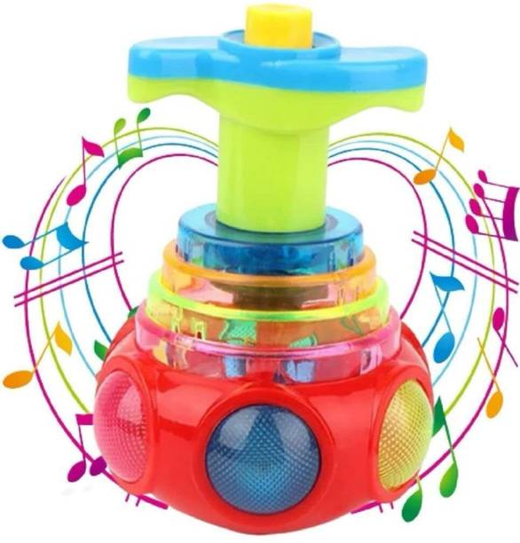 Aganta Spinning Top Magic Lattoo Toy with LED Lights Music Attractive Toy For Kids
