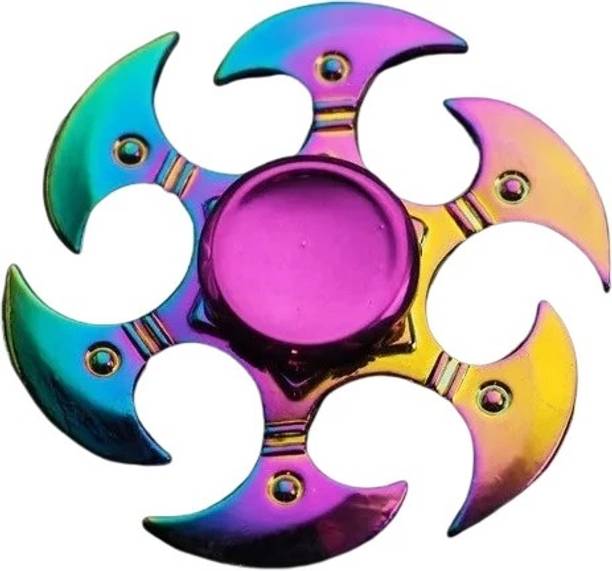CrazyBuy Rainbow Color Fidget Spinner Toy All Metal Kids Adults Boys Girls(Random Any 1 )