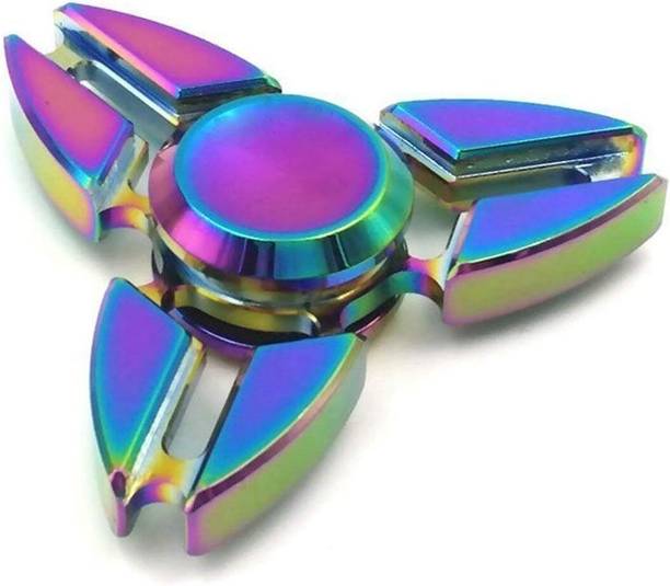 U.R.M. Enterprises Rainbow Gyro Crab Four Side Hand Fidget Spinner Long Time Rotation