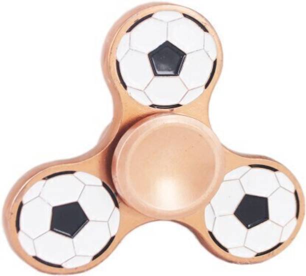 PREMSONS Rainbow Tri Hand Toy Football Spinner (Multicolor)
