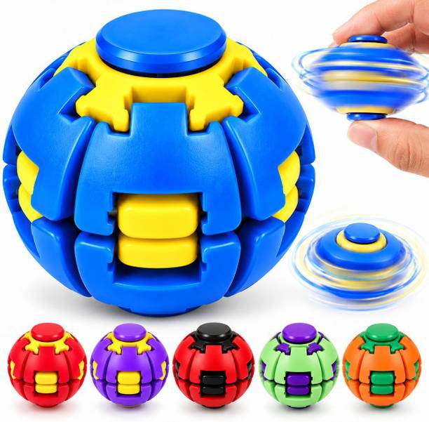 NAVIORA Fidget Spinner Ball, Press-to-Spin Stress Relief Toy