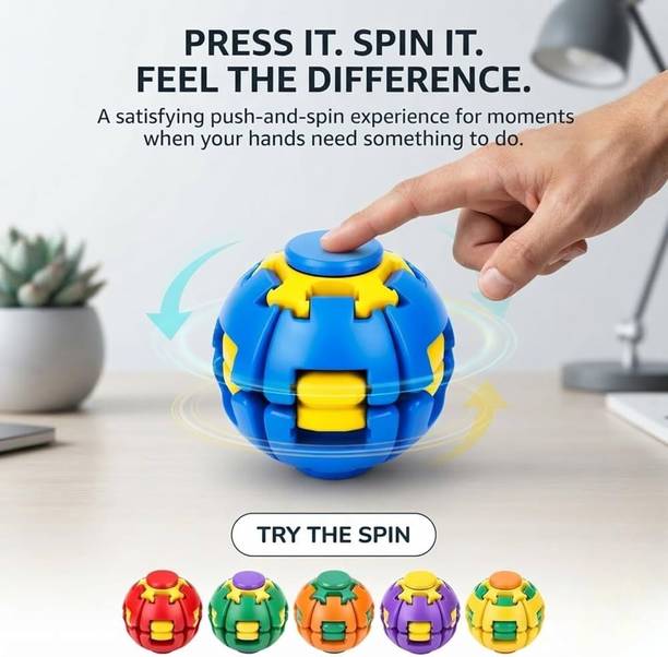 kidmomi 360° Rotating Fidget Ball Interactive Sensory Toy