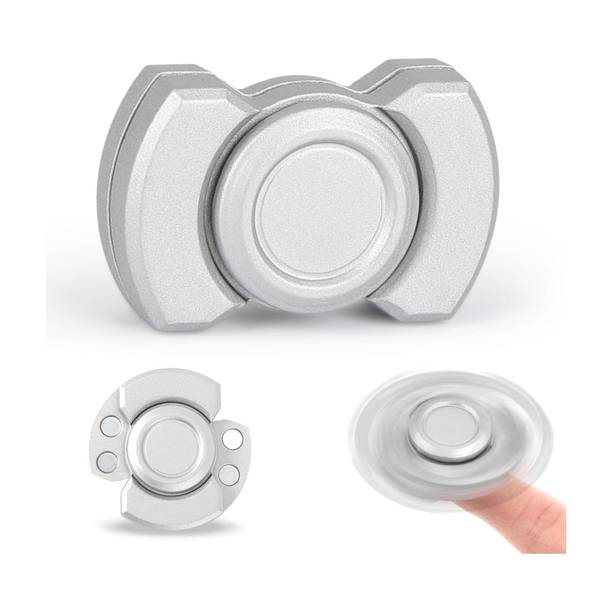 Niralasa Silvery Stress Relief Slider Toy for Adults, Smooth Quiet Fidget Slider Desk Toy