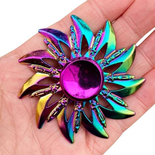 Bestie Toys New Metal Fidget Spinner Rainbow Color Alloy Fidget Kids Toy Spinner 11 Patterns