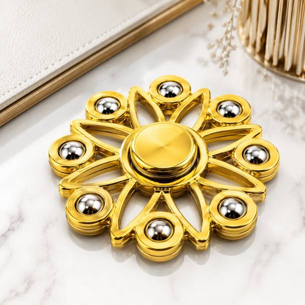 Jmax Golden Flower Metal Fidget Spinner High Speed Stress Relief Toy