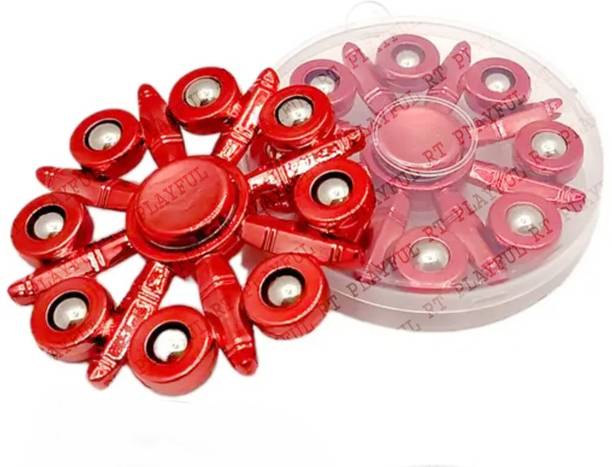 RT Playful Fidget Spinner Metal For Adults Stress Relief 8 sided Ball Titanic Spinner.