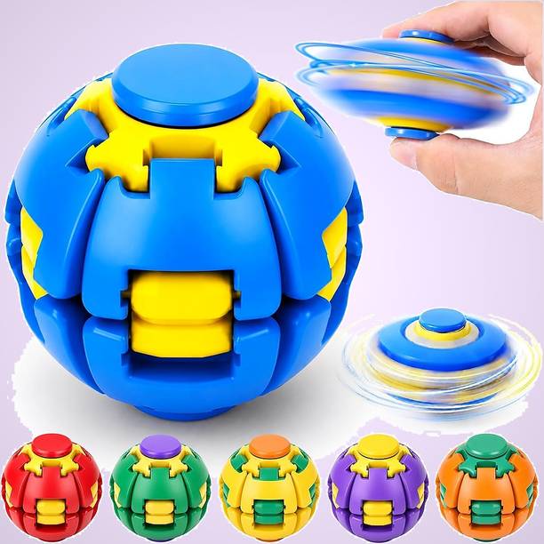 Nizix 1 pcs Rotating Fidget Ball for Stress Relief at Home and Office