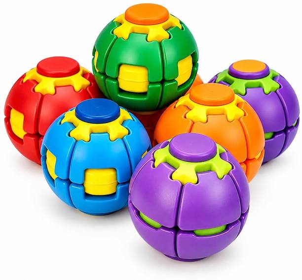 ARSENTERPRISE Rotating Fidget Spinner Ball Press & Spin Portable Sensory Desk Toy AR_19