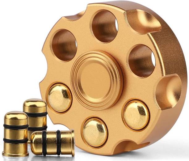 VATTU Golden Metal Fidget Cube Toy for Adults | Premium Stress Relief Sensory Cube