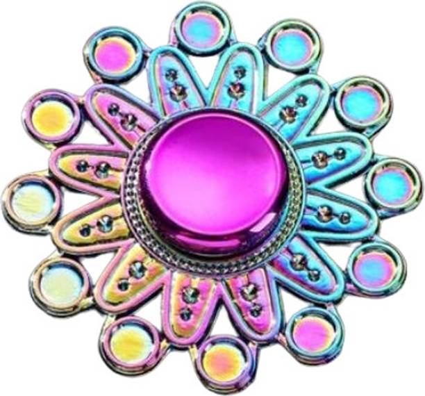Bestie Toys New Metal Fidget Spinner Rainbow Color Alloy Fidget Kids