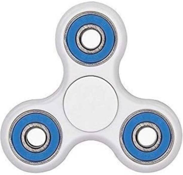 PREMSONS Premium Quality Fidget Spinner 608 Four Bearing Amazing Spin Time Tri Ultra Speed Hand Spin White Burgundy