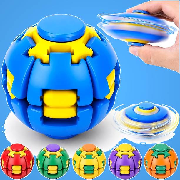 Nizix 1 pcs Small Rotating Fidget Ball Quiet Sensory Toy for Travel