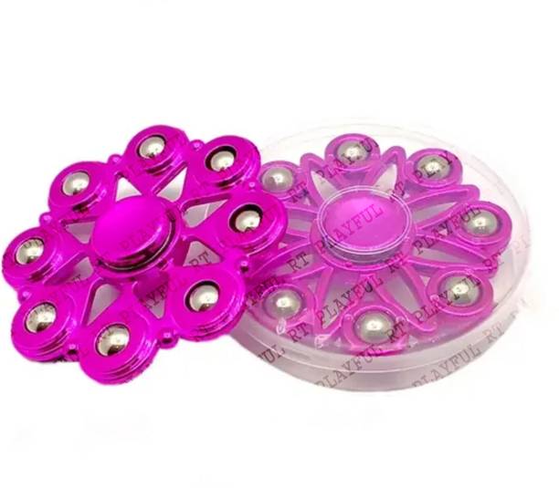 RT Playful Long Time Rotational Fidget Spinner For Adults 8 Sided Titanic Spinner 12 Design