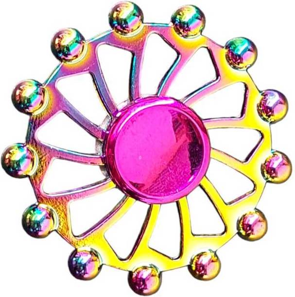 JniL toys Wheels Shape Spinner Toy Metal for Kids