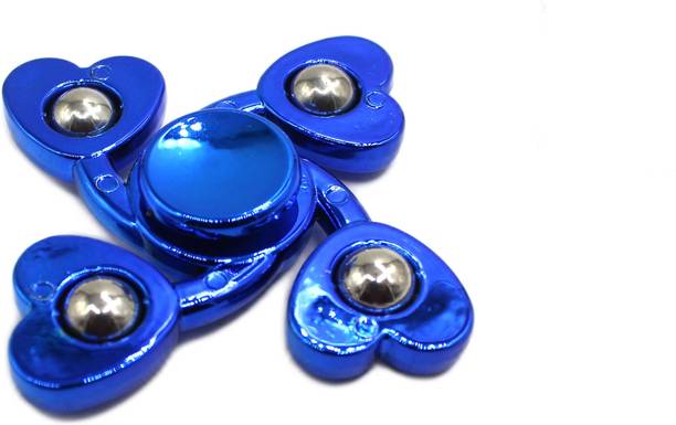 neoinsta shopping Small size Four side metal fidget spinner toy for kids blue