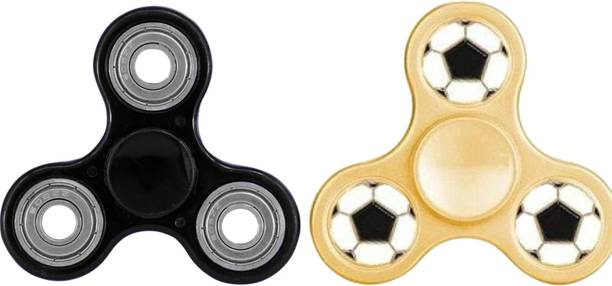 PREMSONS Fidget Spinner Football Metal Triangular Head Ultra Speed Tri Spinner Toy Gold