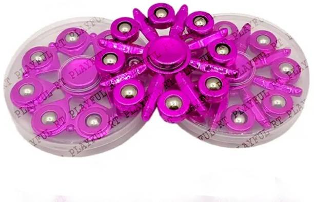 RT Playful Metal Fidget Spinner For Boys & Adults 8 Sided Titanic Spinner 14 Design