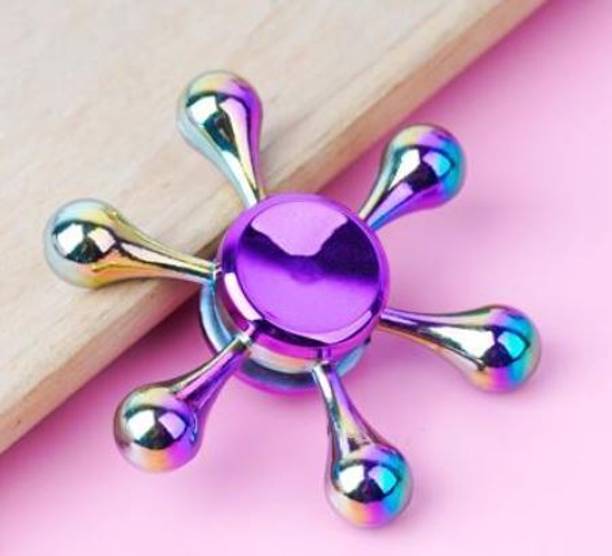 Bestie Toys 1pc Metallic Water Drop Shaped Fidget Spinner, Cool And Dazzling.