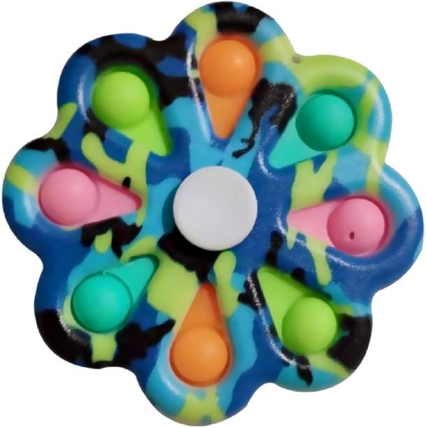 SQUIDSY Pop it Fidget Spinner Hand Toy Anti-Anxiety Fid...