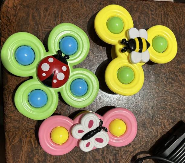 Dorytoys 3 PC Fidget Spinner Bath Toy Toddlers