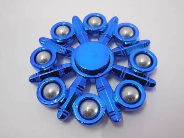 Bal samrat 8 BALL BLUE COLOR CHROME EDITION METAL FIDGET SPINNER